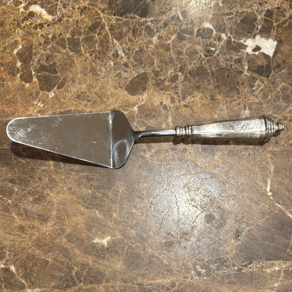 Silver Cake Server
